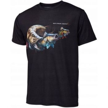 KOSZULKA T-SHIRT SAVAGE GEAR CANNIBAL TEE M BLACK