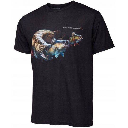 KOSZULKA T-SHIRT SAVAGE GEAR CANNIBAL TEE M BLACK KOSZULKA T-SHIRT SAVAGE GEAR CANNIBAL TEE M BLACK
