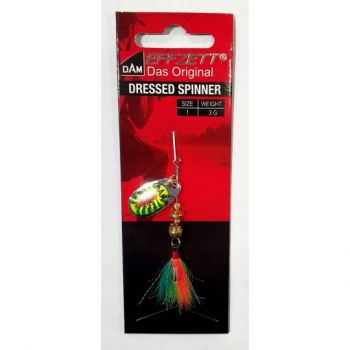 BŁYSTKA OBROTOWA DAM SPINNER DRESSED FIRE 1 3g