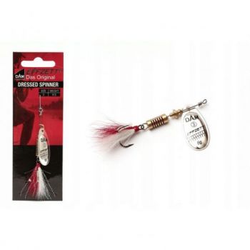 BŁYSTKA OBROTOWA DAM SPINNER DRESSED SILVER 3 6g