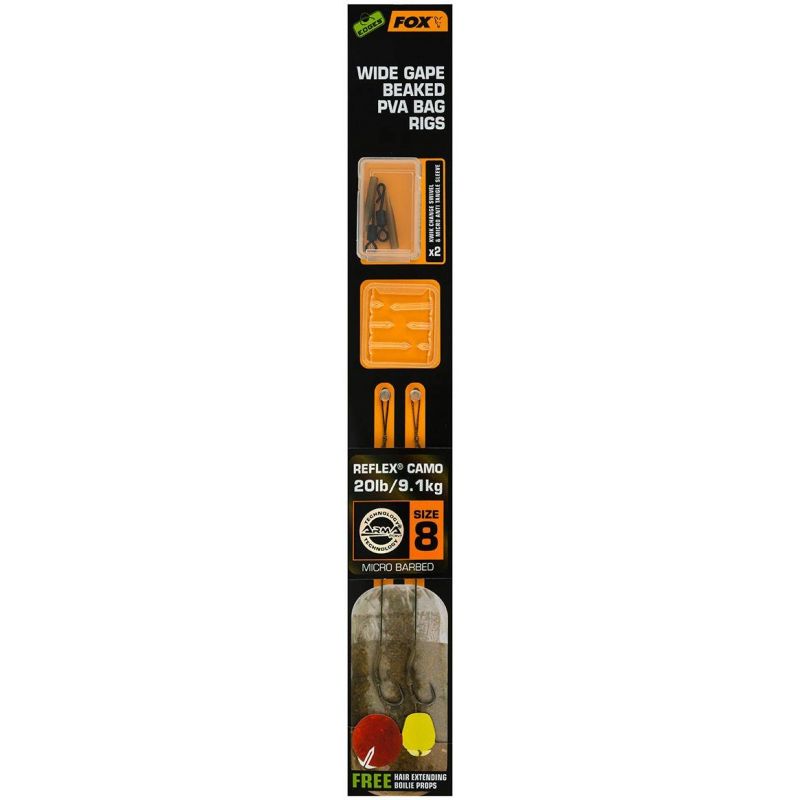 PRZYPON FOX WIDE GAPE BEAKED PVA RIG HAK 4 25lb