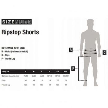 SPODENKI NASH RIPSTOP SHORTS SMALL S