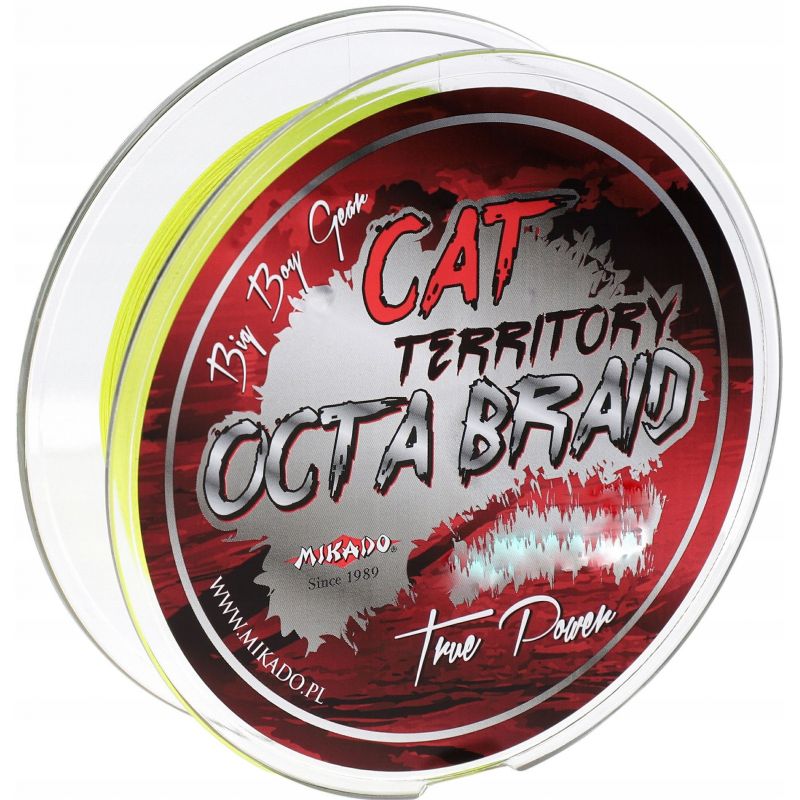 PLECIONKA CAT TERRITORY OCTA BRAID 300m 0,40mm ŻÓŁ PLECIONKA CAT TERRITORY OCTA BRAID 300m 0,40mm ŻÓŁ