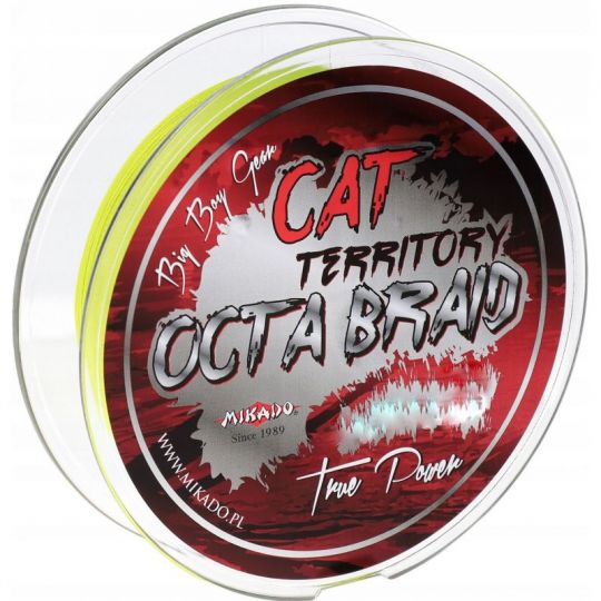 PLECIONKA CAT TERRITORY OCTA BRAID 300m 0,40mm ŻÓŁ PLECIONKA CAT TERRITORY OCTA BRAID 300m 0,40mm ŻÓŁ