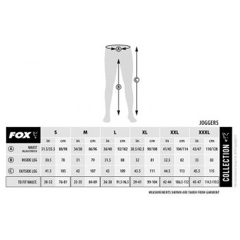 SPODNIE FOX COLLECTION JOGGER BLACK ROZMIAR M