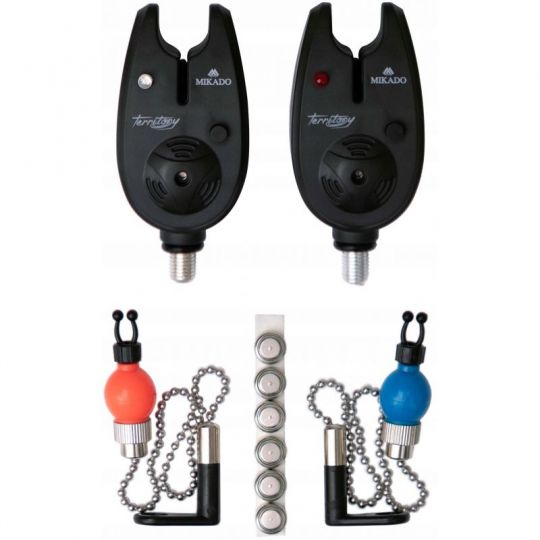 ZESTAW WĘDKARSKI MIKADO 2x SYGNALIZATOR 2x HANGER