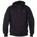 BLUZA FOX COLLECTION BLACK ORANGE HOODIE ROZ. XL