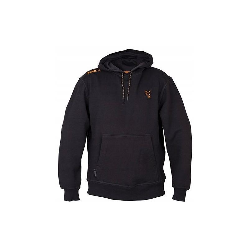 BLUZA FOX COLLECTION BLACK ORANGE HOODIE ROZ. XL BLUZA FOX COLLECTION BLACK ORANGE HOODIE ROZ. XL