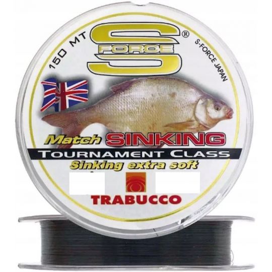 ŻYŁKA TRABUCCO S-FORCE MATCH SINKING 150m 0,18mm ŻYŁKA TRABUCCO S-FORCE MATCH SINKING 150m 0,18mm