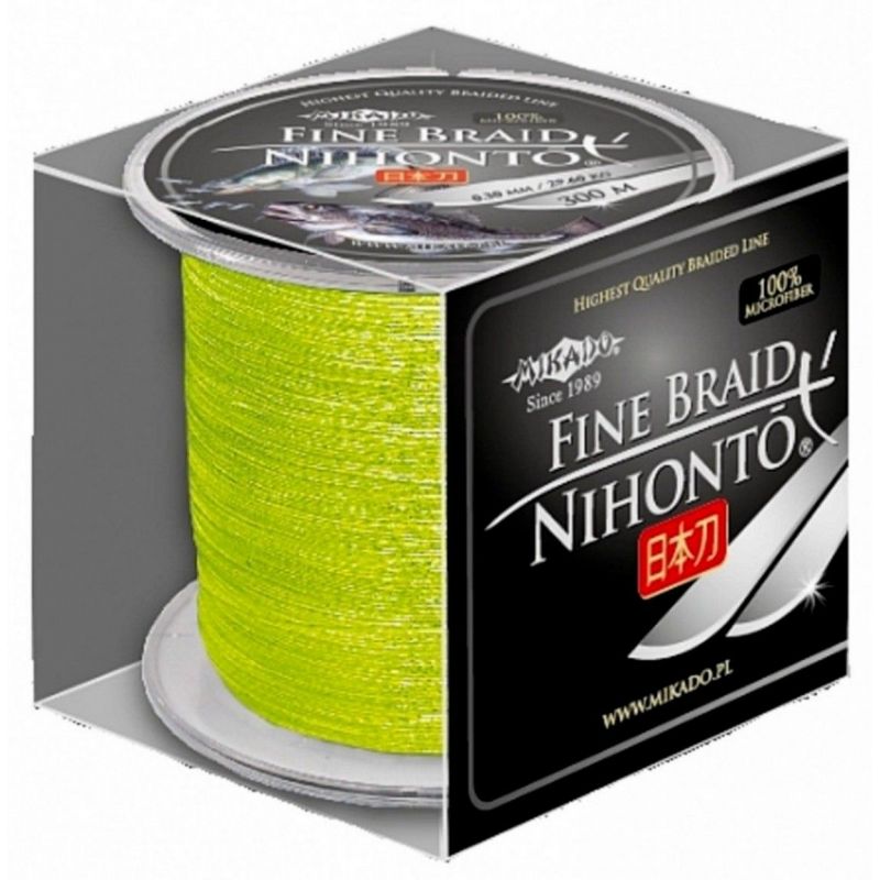 PLECIONKA NIHONTO FINE BRAID FLUO 0,35mm 300m PLECIONKA NIHONTO FINE BRAID FLUO 0,35mm 300m