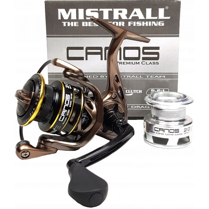 KOŁOWROTEK MISTRALL CANOS FD 20 7+1BB SPINNINGOWY