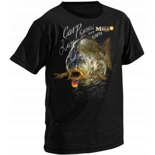KOSZULKA T-SHIRT MEGABAITS KARP CZARNY L KOSZULKA T-SHIRT MEGABAITS KARP CZARNY L