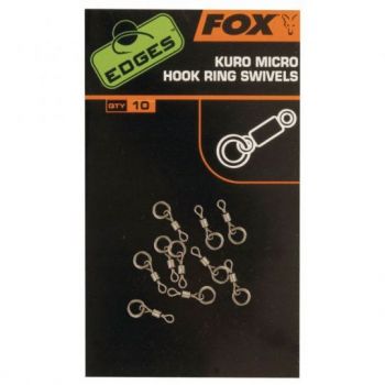 KRĘTLIK FOX KURO MICRO HOOK RING SWIVEL 10szt