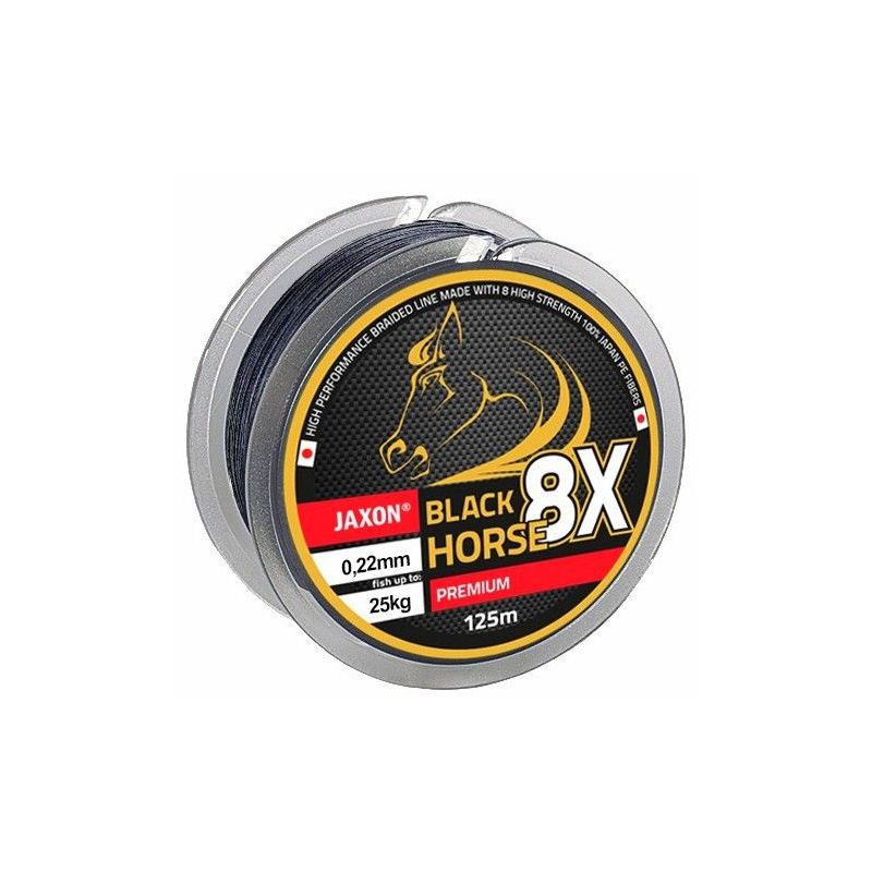 PLECIONKA JAXON BLACK HORSE 8X PREMIUM 0,16mm 10m