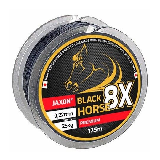 PLECIONKA JAXON BLACK HORSE 8X PREMIUM 0,16mm 10m