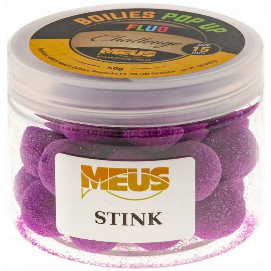 KULKI MEUS CHALLENGE POP UP FLUO 15mm STINK KULKI MEUS CHALLENGE POP UP FLUO 15mm STINK