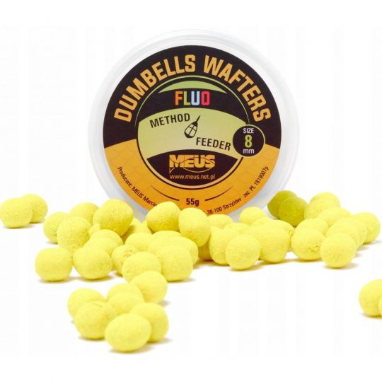 DUMBELLS MEUS WAFTERS FLUO 8mm 55g BANAN DUMBELLS MEUS WAFTERS FLUO 8mm 55g BANAN