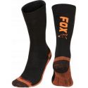 SKARPETY FOX BLACK ORANGE THERMO SOCK ROZ. 44-47