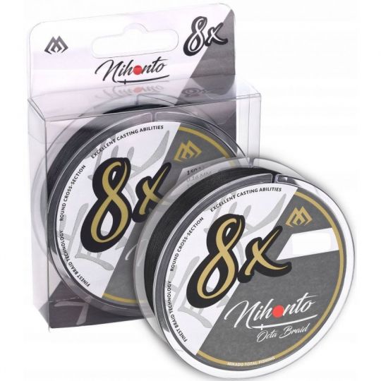 PLECIONKA PRZYPONOWA NIHONTO OCTA 10m BLACK 0,20mm