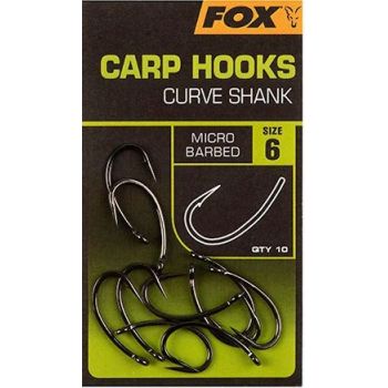 HACZYKI FOX CARP HOOKS CURVE SHANK ROZMIAR 4