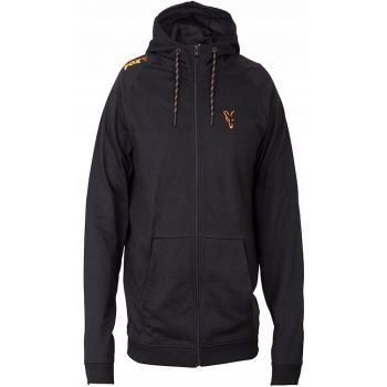 BLUZA FOX COLL BLACK ORANGE NA ZAMEK ROZMIAR M