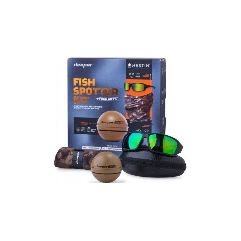 Ecoscandaglio Deeper PRO+ 2.0 WiFi - Nuovo, Portatile, GPS E Sonar Castable Fino A 100m