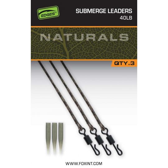 PRZYPONY KARPIOWE FOX SUBMERGE LEADERS 40lb PRZYPONY KARPIOWE FOX SUBMERGE LEADERS 40lb