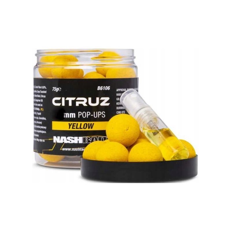 KULKI NASH CITRUZ POP UPS YELLOW + DIP 12mm 75g