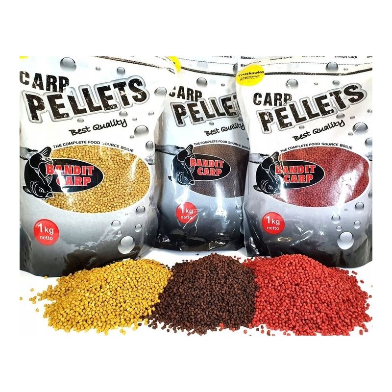 PELLET BANDIT KARP 2MM TRUSKAWKA RYBA 1KG PELLET BANDIT KARP 2MM TRUSKAWKA RYBA 1KG