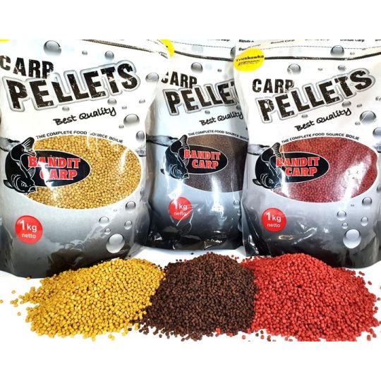 PELLET BANDIT CARP 2mm 1kg MLECZNA KUKURYDZA