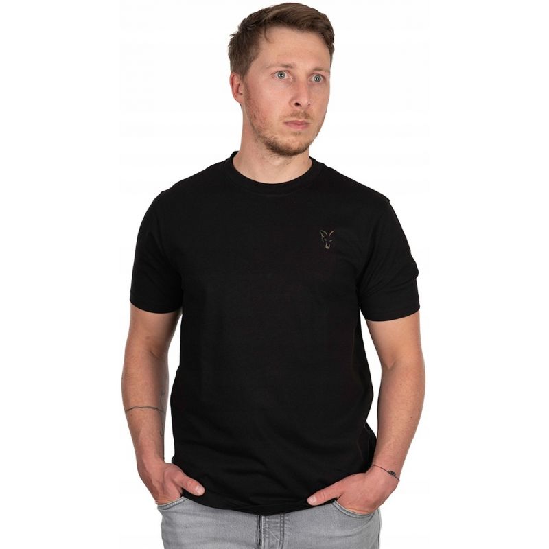 KOSZULKA T-SHIRT FOX BLACK LARGE PRINT ROZMIAR XXL