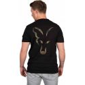 KOSZULKA T-SHIRT FOX BLACK LARGE PRINT ROZ.L