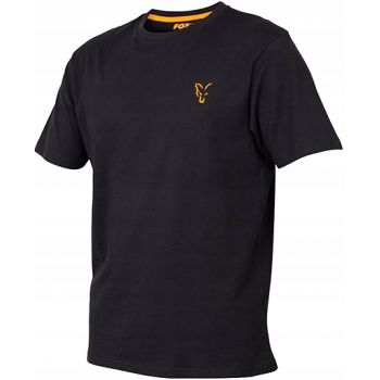 KOSZULKA T-SHIRT FOX COLL BLACK ORANGE ROZMIAR M