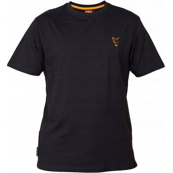 KOSZULKA T-SHIRT FOX COLL BLACK ORANGE ROZMIAR M