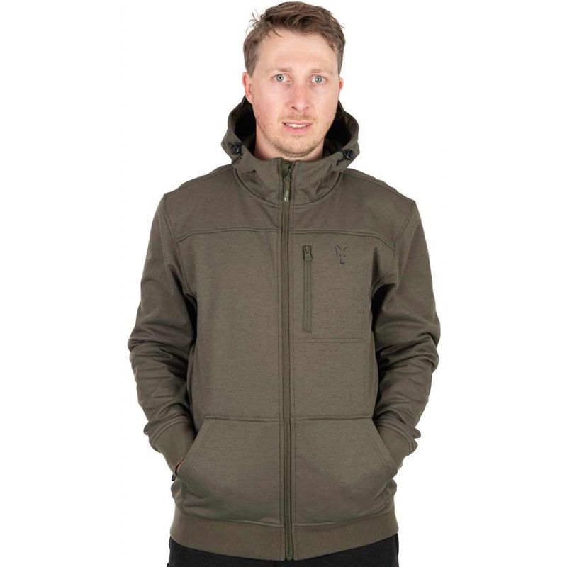 KURTKA FOX COLLECTION SOFT SHELL BLACK GREEN XXXL KURTKA FOX COLLECTION SOFT SHELL BLACK GREEN XXXL