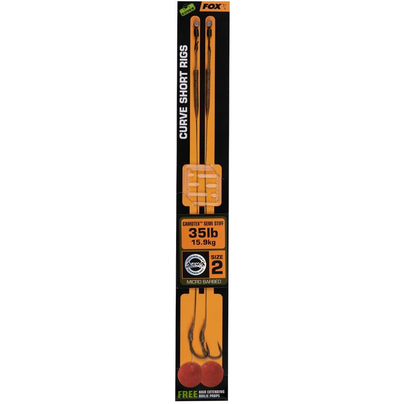 PRZYPON FOX CURVE SHORT CAMOTEX SEMI STIFF 2 35lb