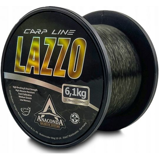 ŻYŁKA ANACONDA CARP LAZZO 1000m 0,36mm ŻYŁKA ANACONDA CARP LAZZO 1000m 0,36mm