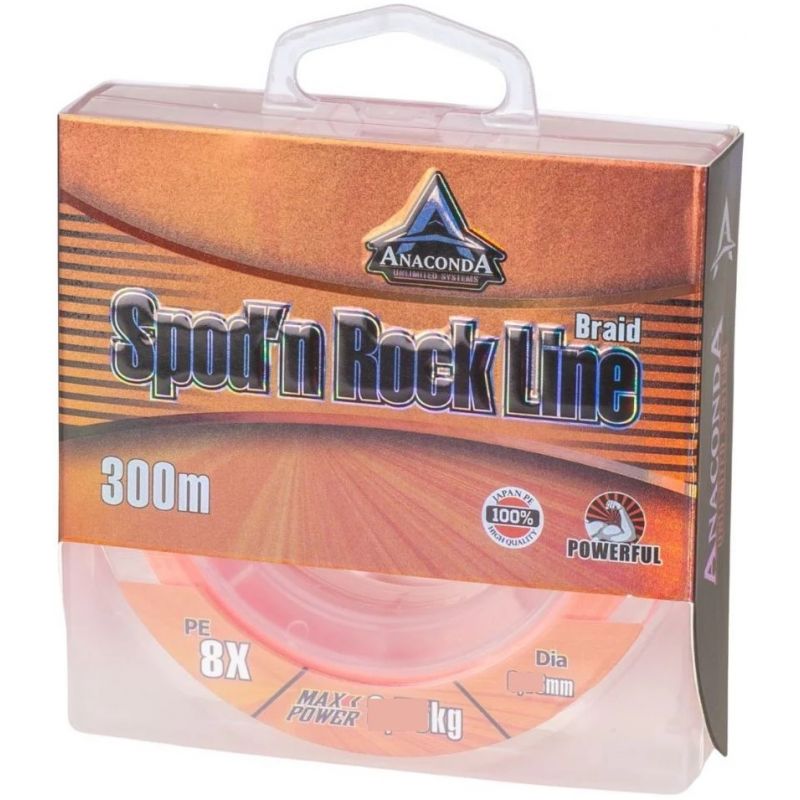 PLECIONKA ANACONDA SPOD'N ROCK ORANGE 300m 0,20mm