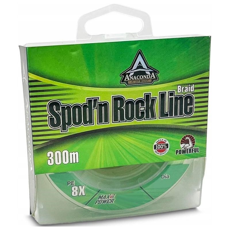PLECIONKA ANACONDA SPOD'N ROCK GREEN 300m 0,23mm PLECIONKA ANACONDA SPOD'N ROCK GREEN 300m 0,23mm