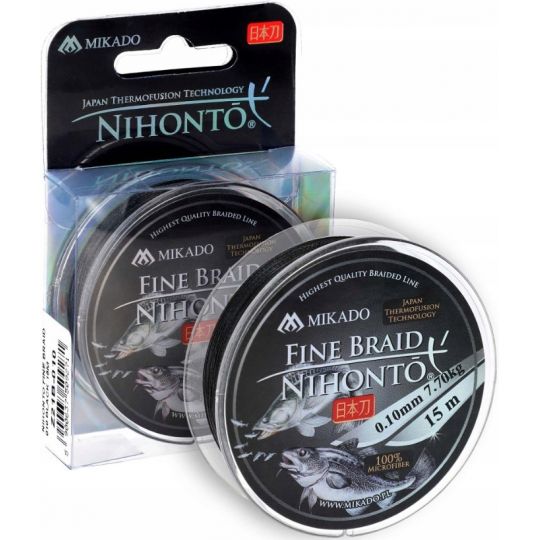 PLECIONKA NIHONTO FINE BRAID BLACK 0,20mm 15m PLECIONKA NIHONTO FINE BRAID BLACK 0,20mm 15m
