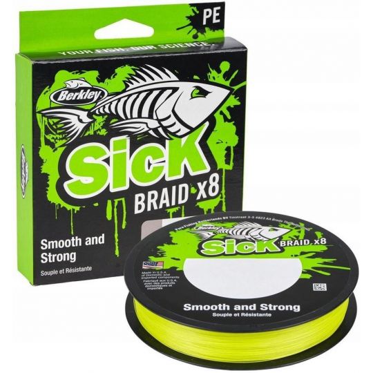 PLECIONKA BERKLEY SICK BRAID X8 0.08mm 150m FLUO