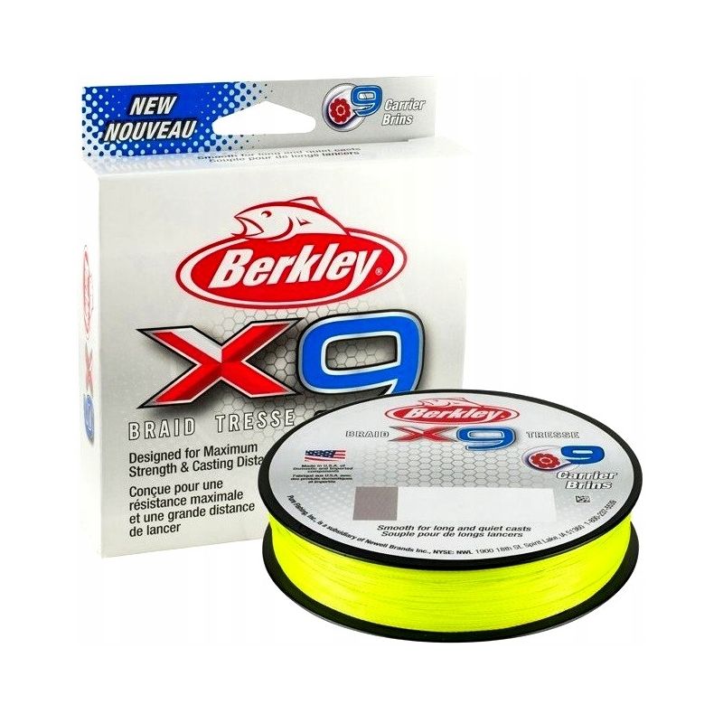 PLECIONKA BERKLEY X9 BRAID 0.12mm 150m FLUO GREEN
