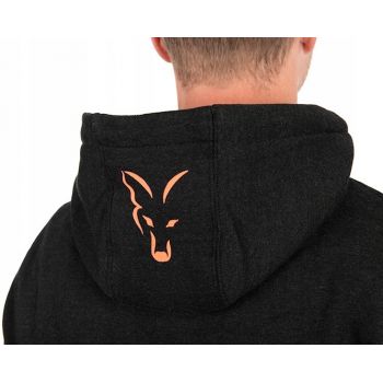 BLUZA FOX COLLECTION HOODY BLACK ORANGE L