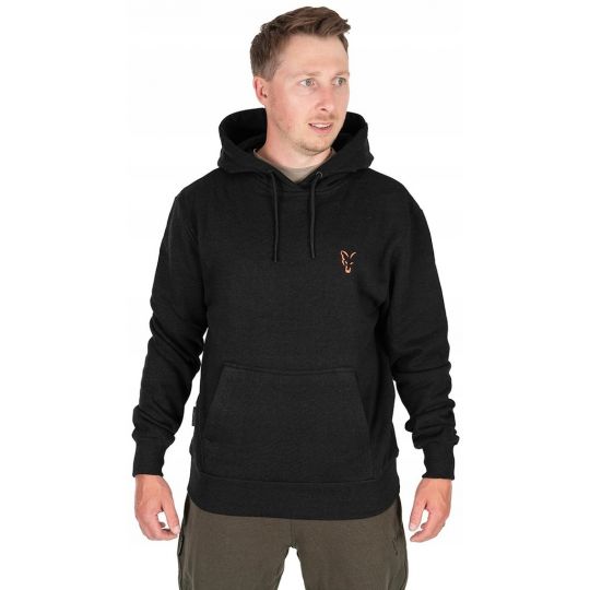 BLUZA FOX COLLECTION HOODY BLACK ORANGE XL