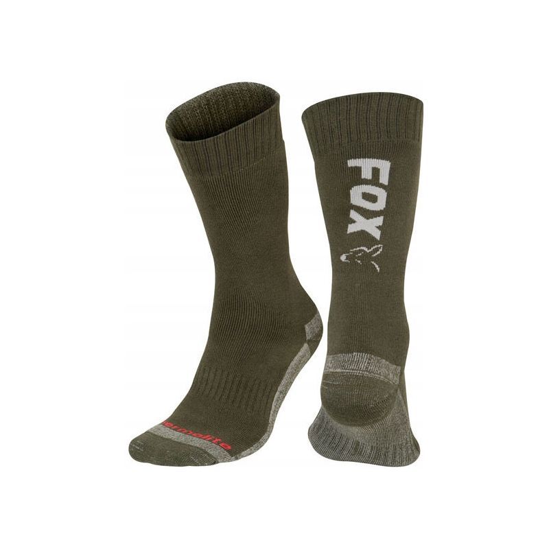 SKARPETY FOX GREEN SILVER THERMO SOCK ROZ. 40-43