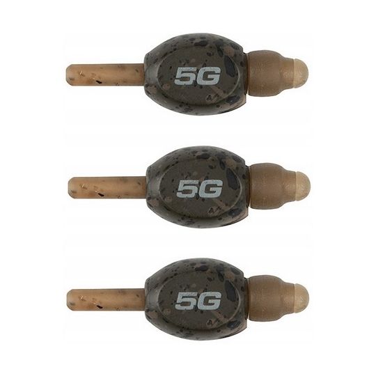 CIĘŻARKI PRZELOTOWE MATRIX INLINE PELLET BOMB 5g 3 CIĘŻARKI PRZELOTOWE MATRIX INLINE PELLET BOMB 5g 3