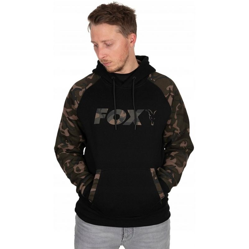 BLUZA FOX BLACK CAMO RAGLAN HOODIE ROZMIAR XXXL BLUZA FOX BLACK CAMO RAGLAN HOODIE ROZMIAR XXXL