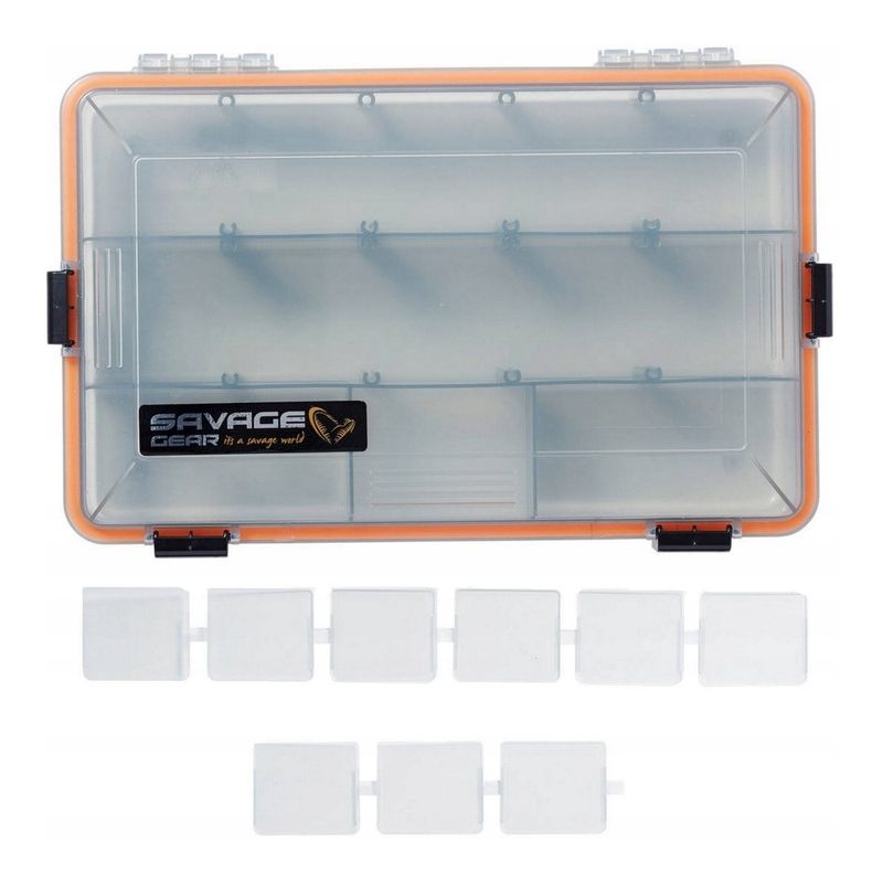 PUDEŁKO SAVAGE GEAR LUREBOX 4B SMOKE WODOODPORNE