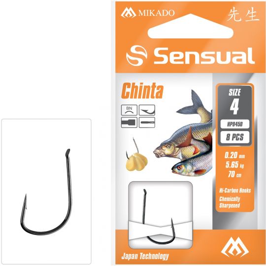 HACZYKI WIĄZANE MIKADO SENSUAL CHINTA 4 0.20mm HACZYKI WIĄZANE MIKADO SENSUAL CHINTA 4 0.20mm