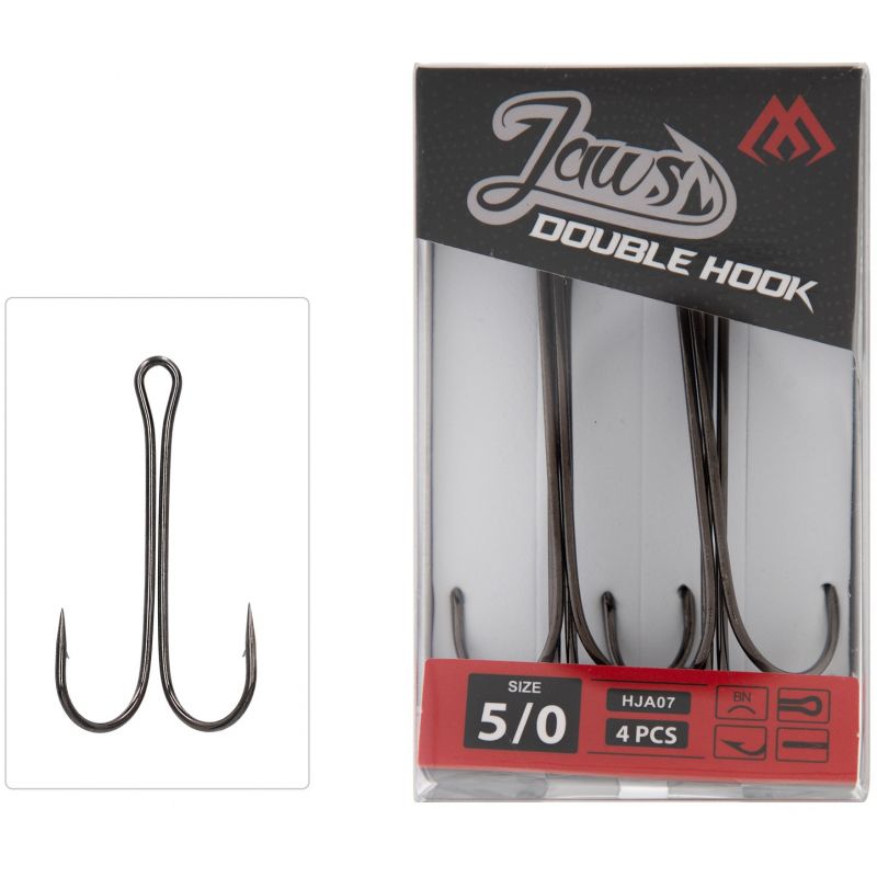 KOTWICA MIKADO JAWS DOUBLE HOOK PODWÓJNA 4/0 4szt